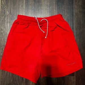 Men's Red Athletic Shorts